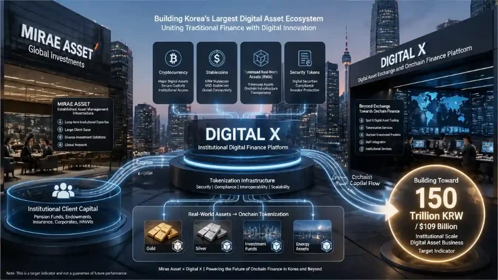 Mirae Asset Chairman Sets $109 Billion Digital Asset Target After Korbit Deal